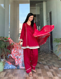 Women’s Festive Kurta with Farshi Salwar & Dupatta Set | Ethnic Suit Set | Traditional Pakistani Style Outfit for Wedding & Party Wear